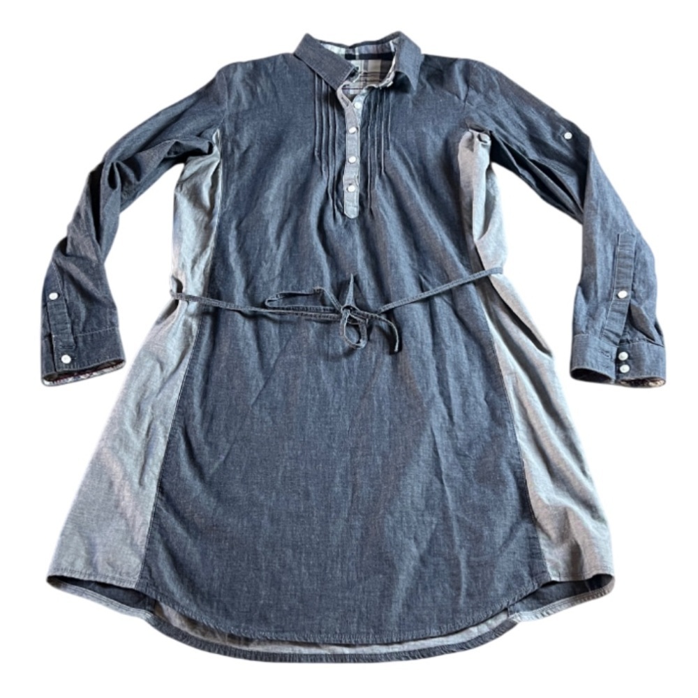 Kuhl Kiley Roll Tab Sleeved Dress Two Toned Gray - M - Picture 5 of 11